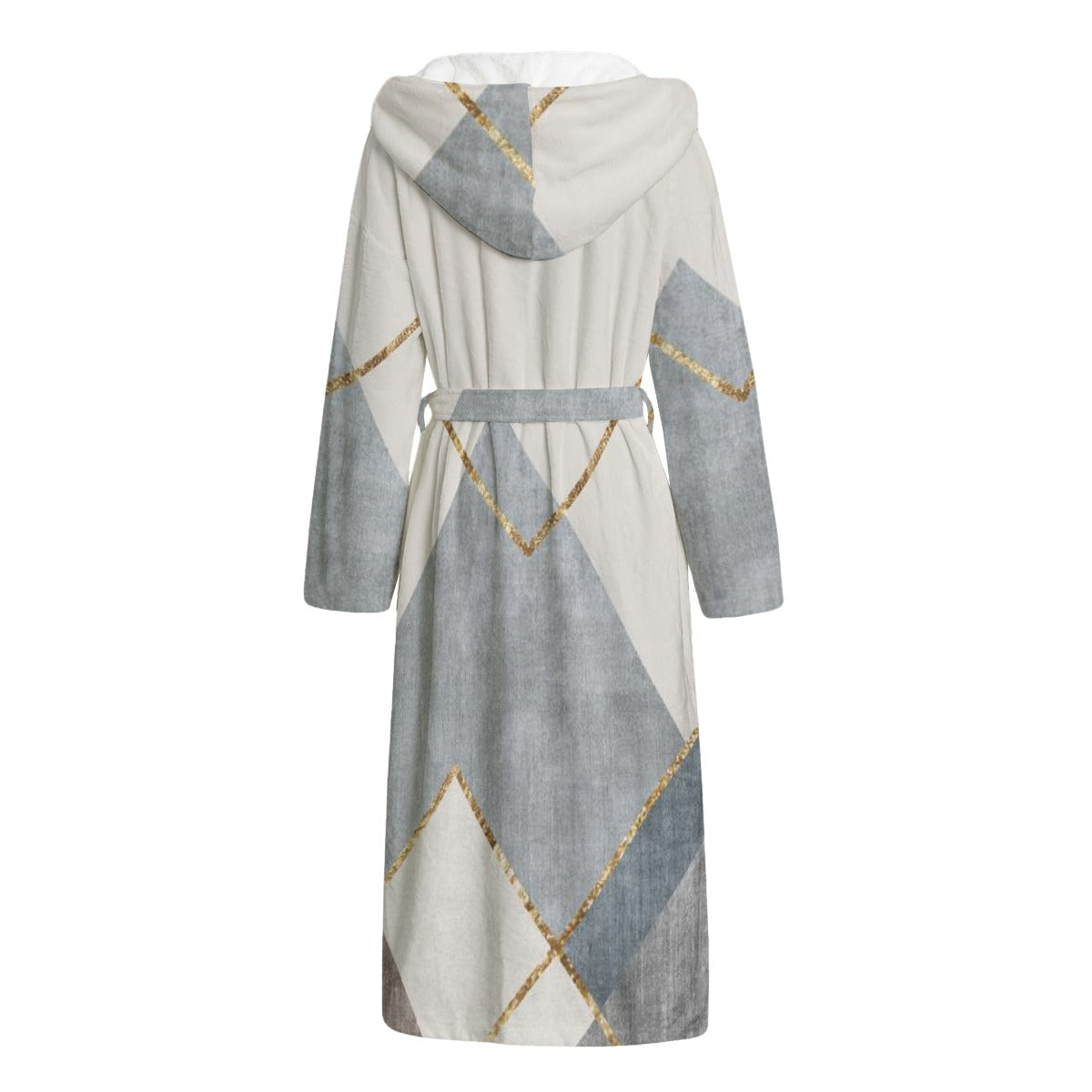 Unisex Flannel Hooded bathrobe