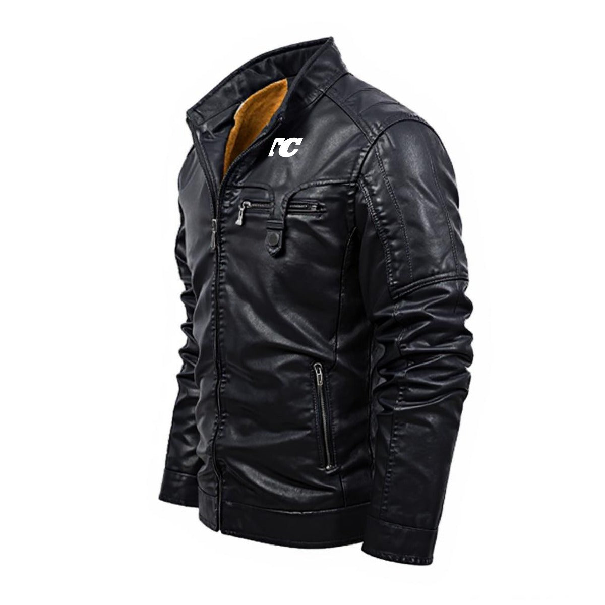 Plus Fleece Leather Jacket (DTF)