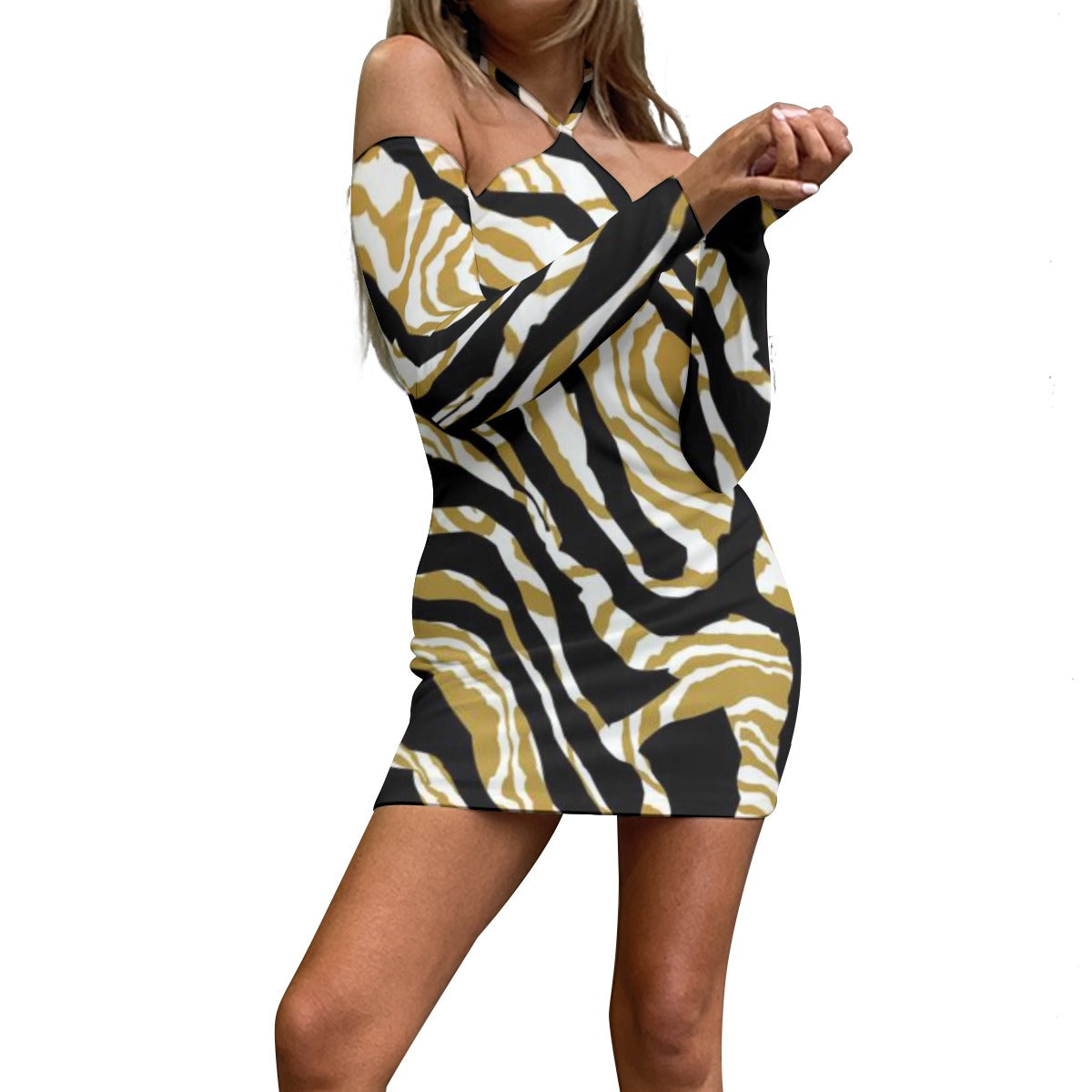 Women's Halter Lace-up Dress