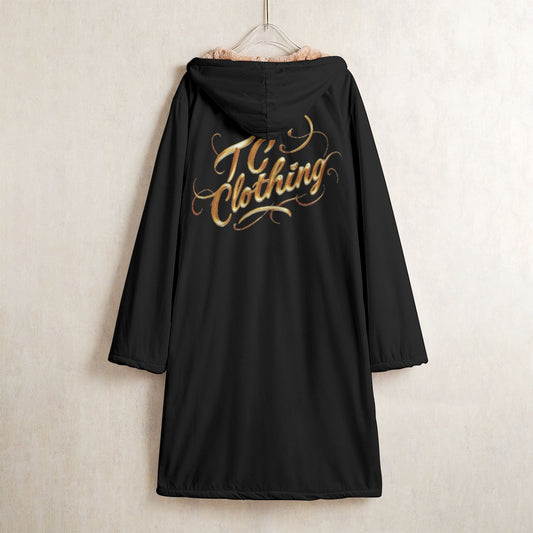 Horn Button Long Fleece Windbreaker