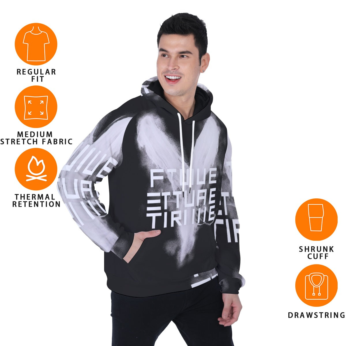 Men's Heavy Fleece Raglan Hoodie
