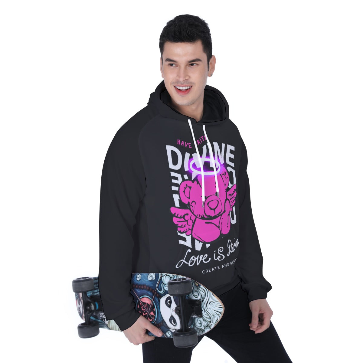 Men's Heavy Fleece Raglan Hoodie