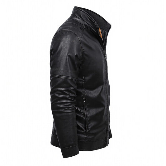 Plus Fleece Leather Jacket (DTF)