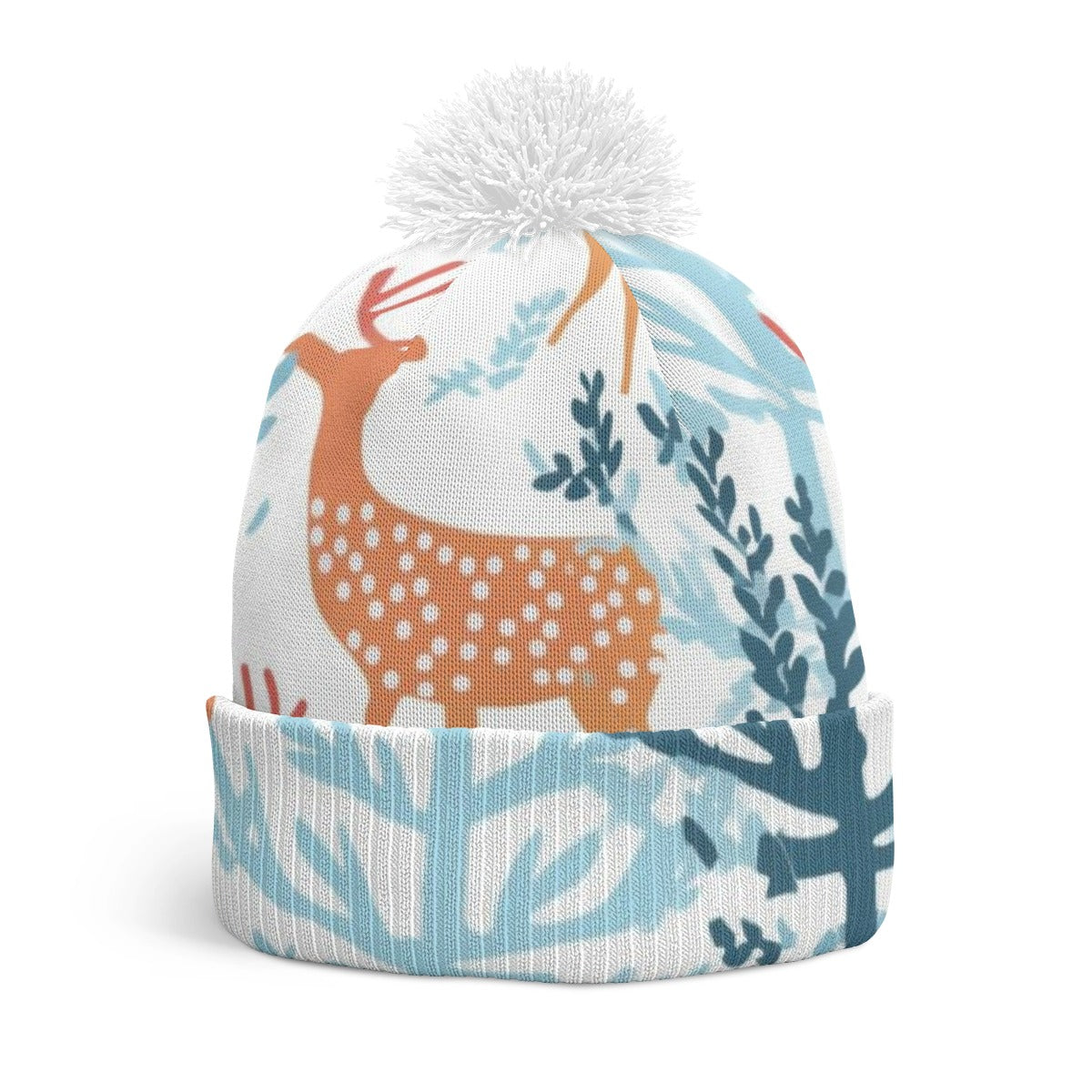 Knitted Hat With Pom-Pom