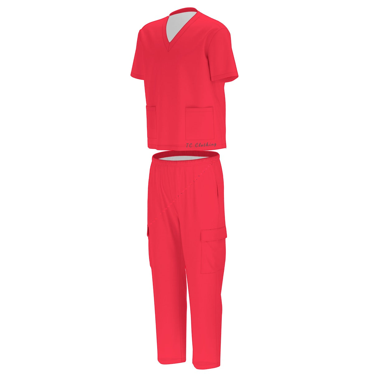 Unisex Scrub Set With Six Pocket