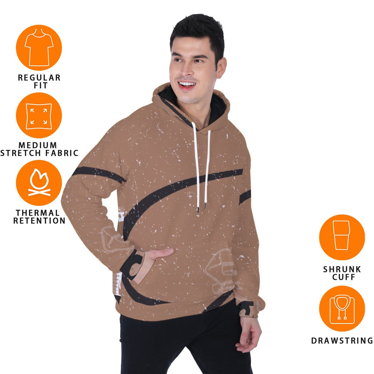 Men's Heavy Fleece Raglan Hoodie