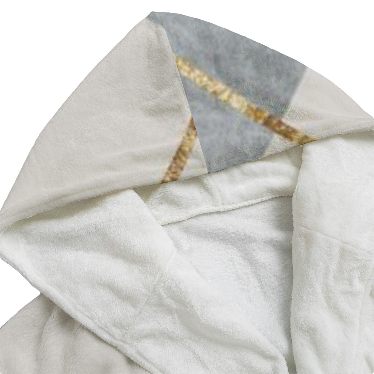 TC Clothing Unisex Flannel Hooded Bathrobe Thick Plush