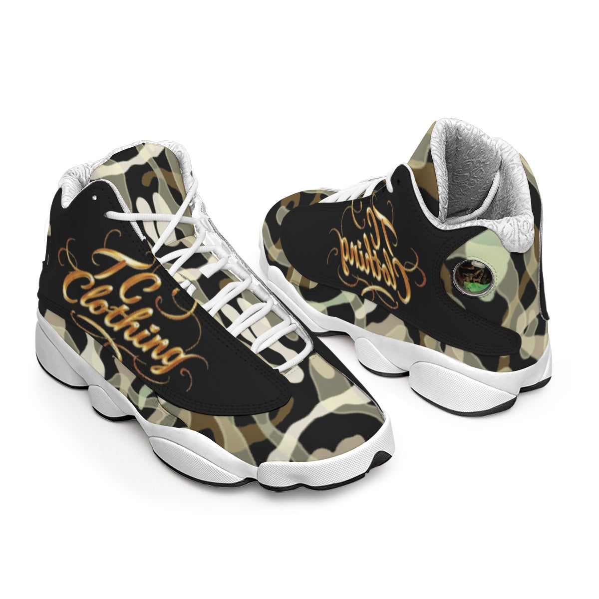 Men's Curved Basketball Shoes With Thick Soles