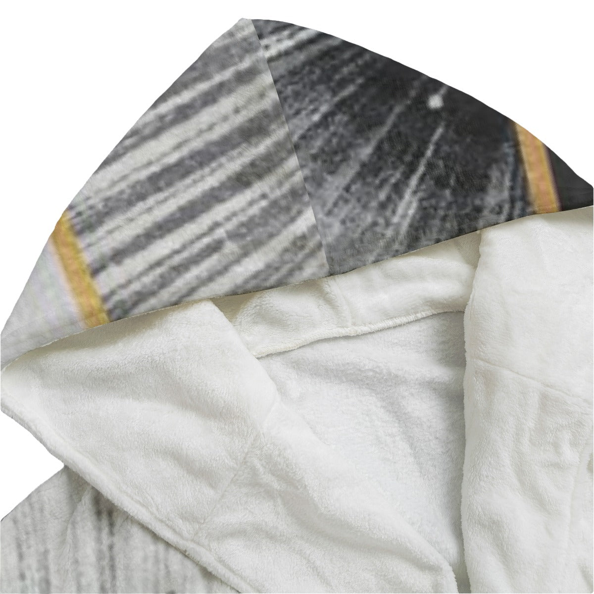 Unisex Flannel Hooded bathrobe