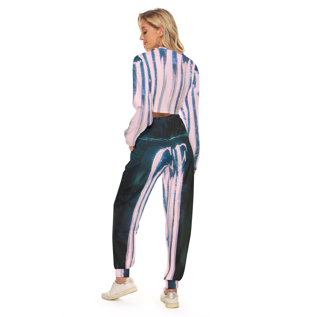 Women's Crop Sweatshirt Suit
