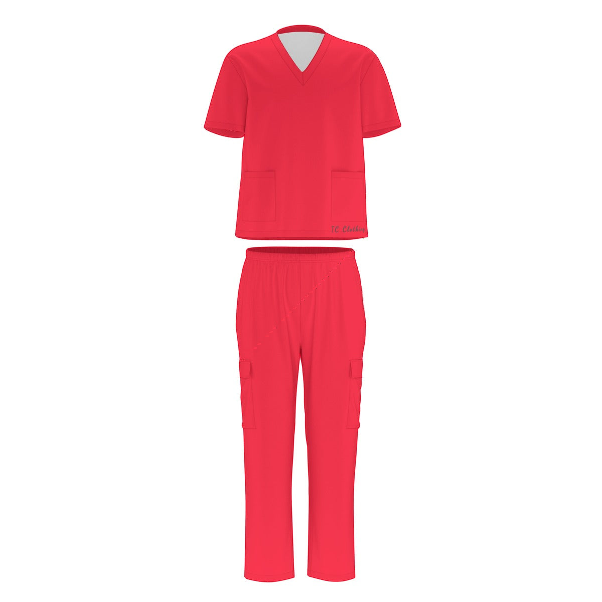 Unisex Scrub Set With Six Pocket