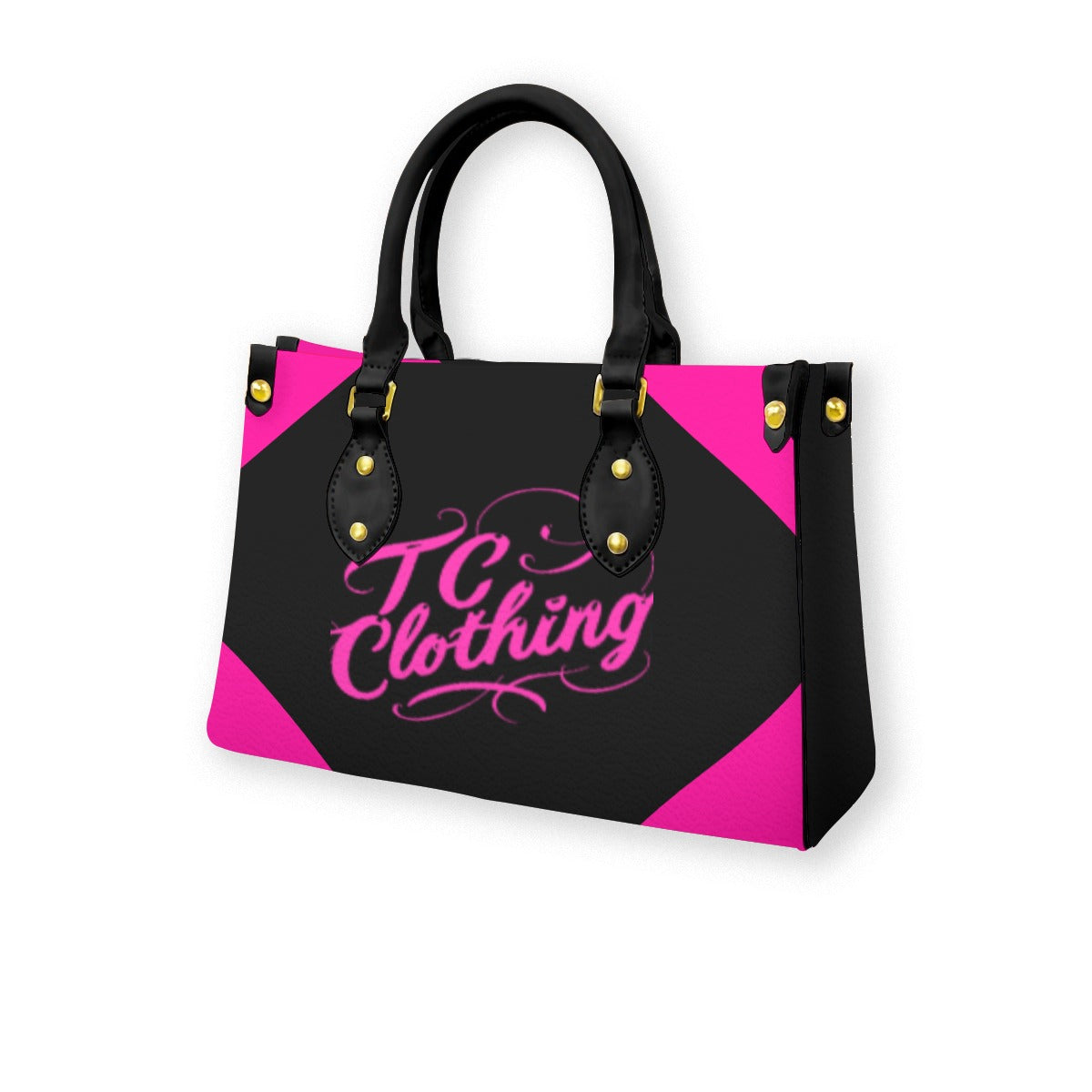 Purse with Black Handles