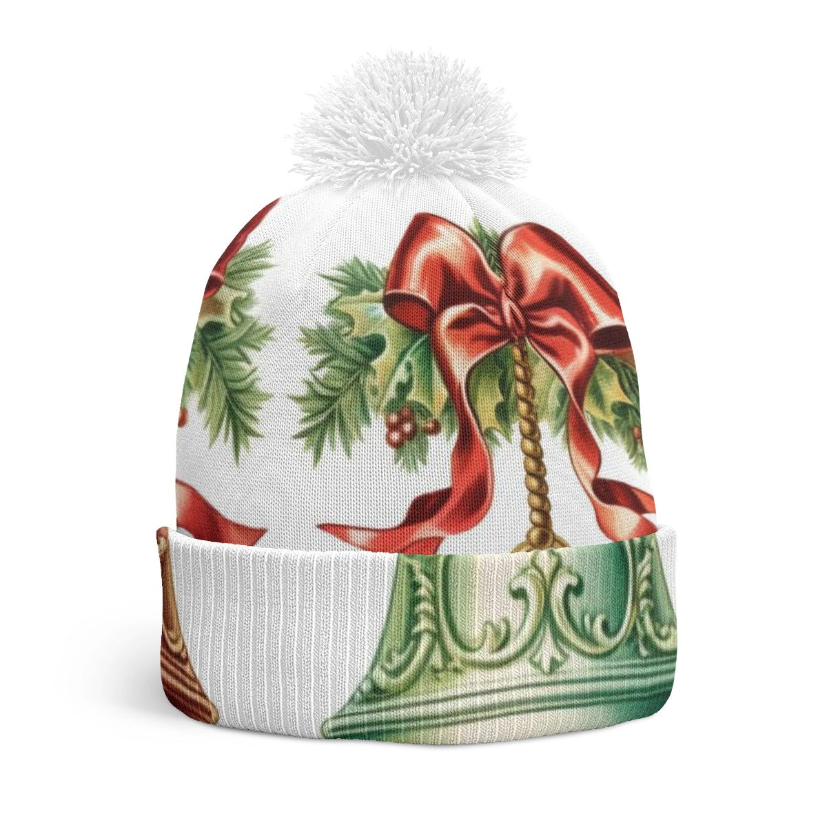 Knitted Hat With Pom-Pom