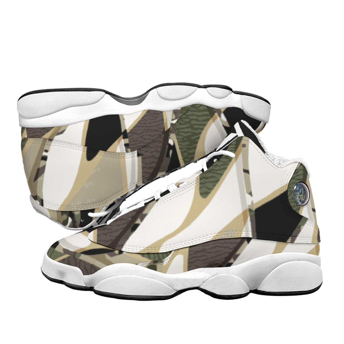 Men's Curved Basketball Shoes With Thick Soles