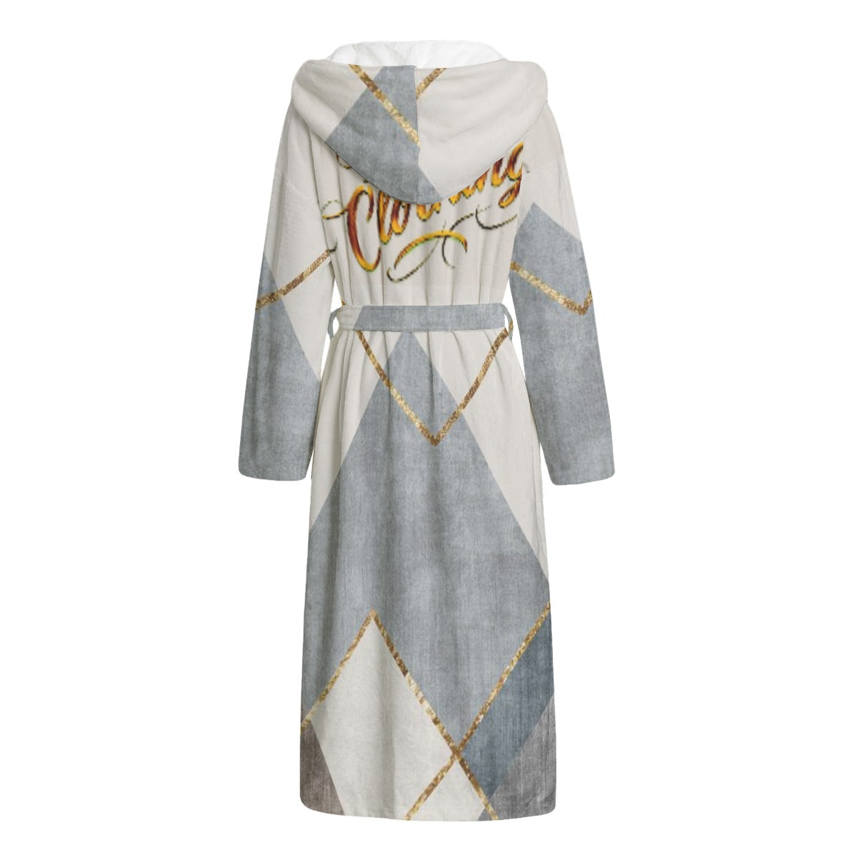 TC Clothing Unisex Flannel Hooded Bathrobe Thick Plush
