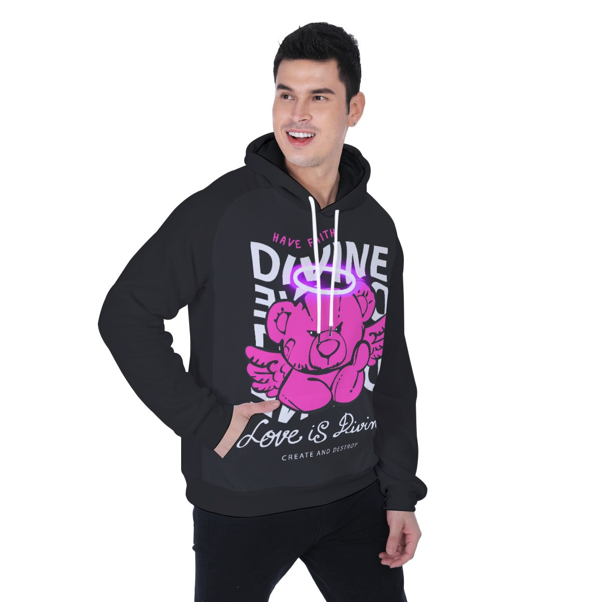 Men's Heavy Fleece Raglan Hoodie