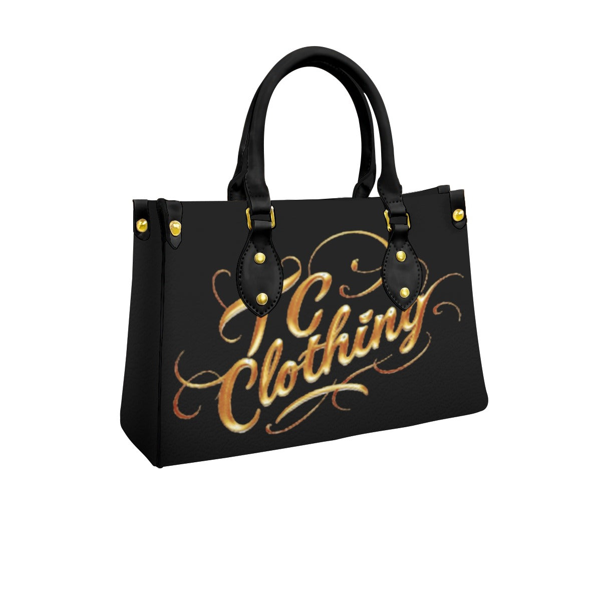 Purse With Black Handle