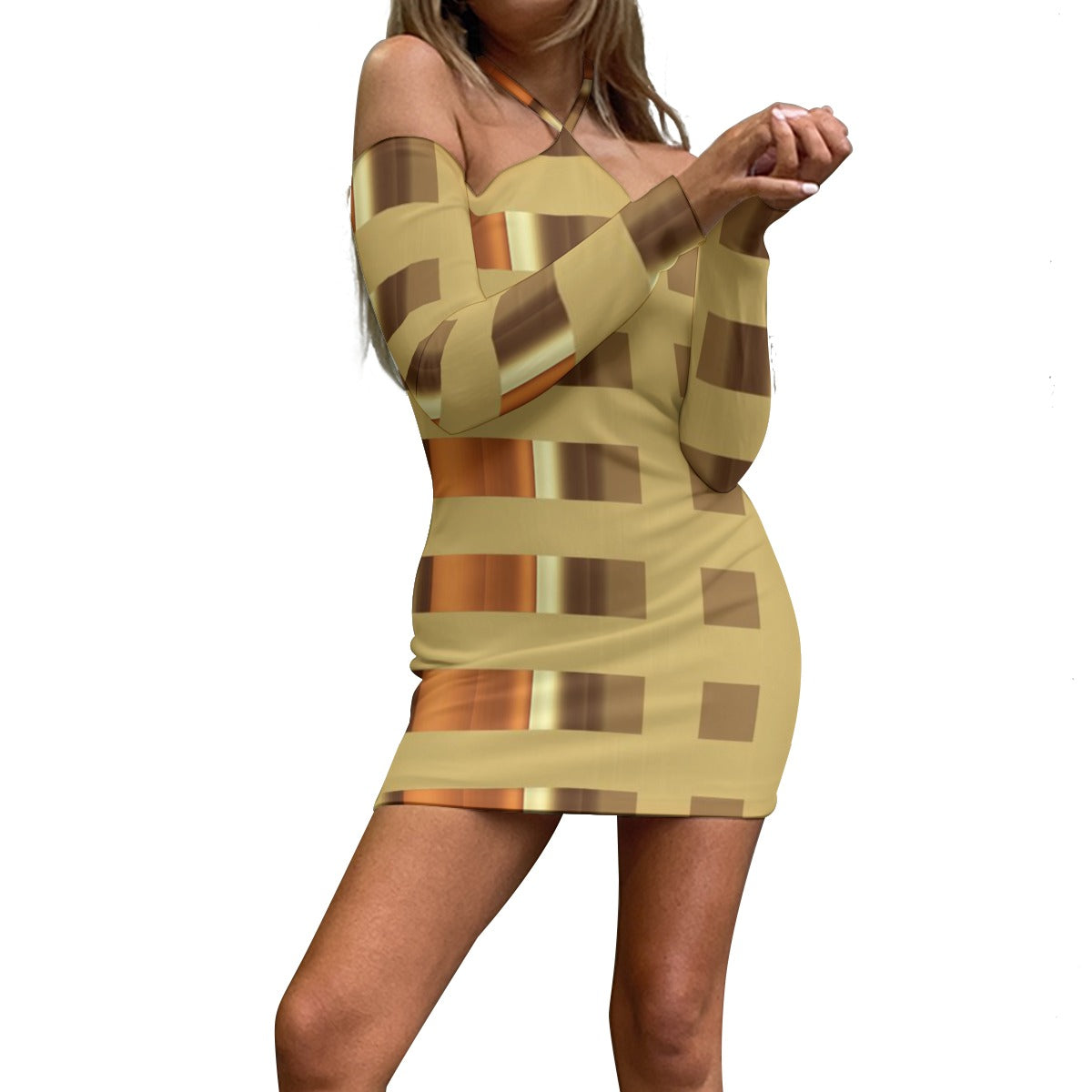 Women's Halter Lace-up Dress