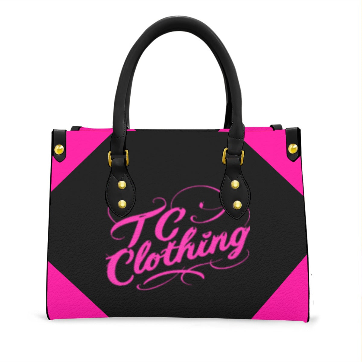 Purse with Black Handles