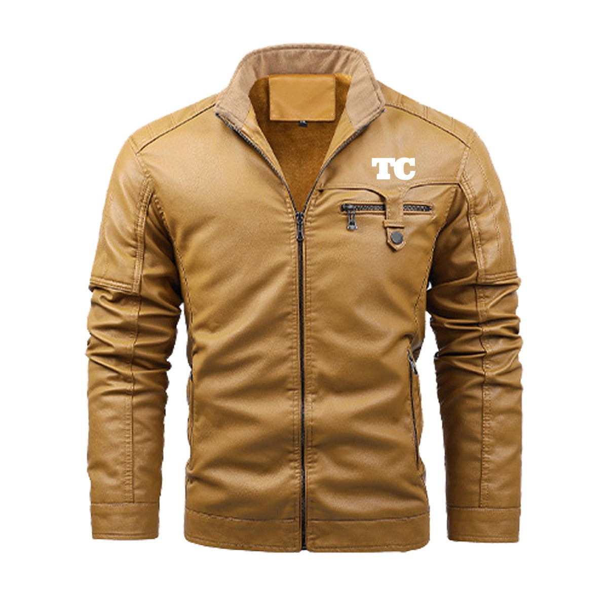 Plus Fleece Leather Jacket (DTF)