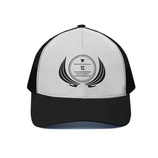 TC Clothing Unisex Trucker Hat Black Half-Mesh Sun Protection Fashion Outdoor Sports Accessory