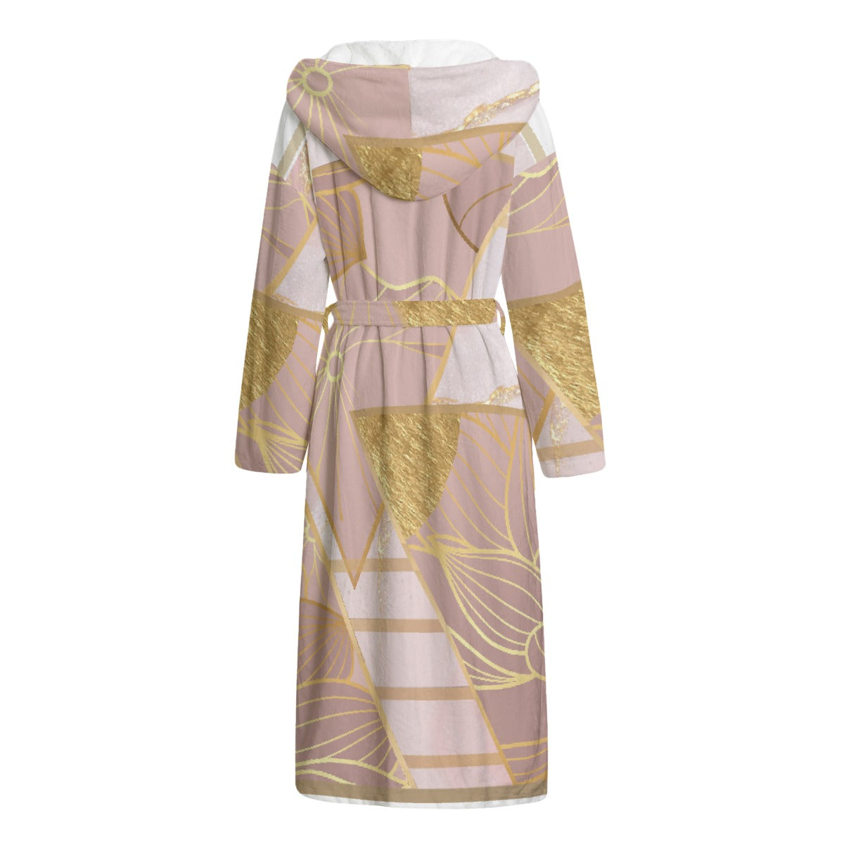 Unisex Flannel Hooded bathrobe