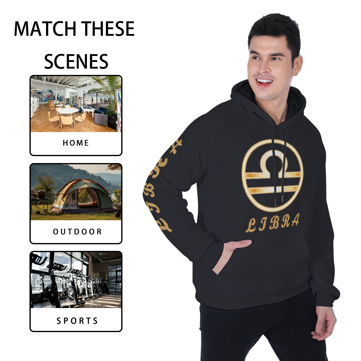 LIBRA Heavy Fleece Zodiac Hoodie