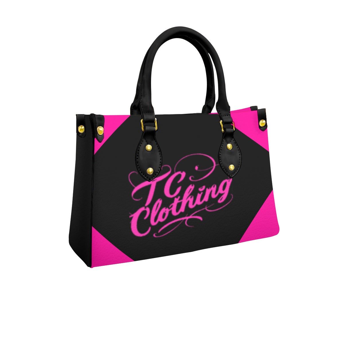 Purse with Black Handles