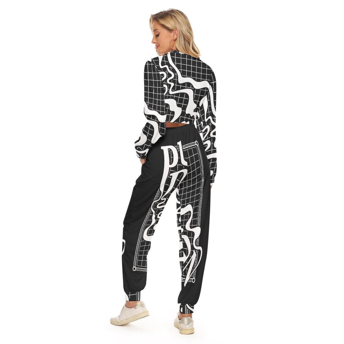 Women's Crop Sweatshirt Suit
