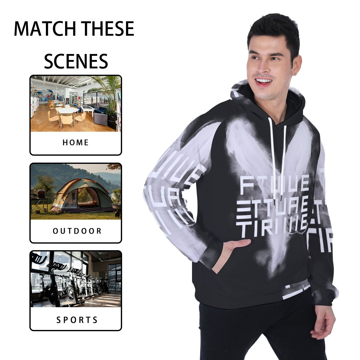 Men's Heavy Fleece Raglan Hoodie