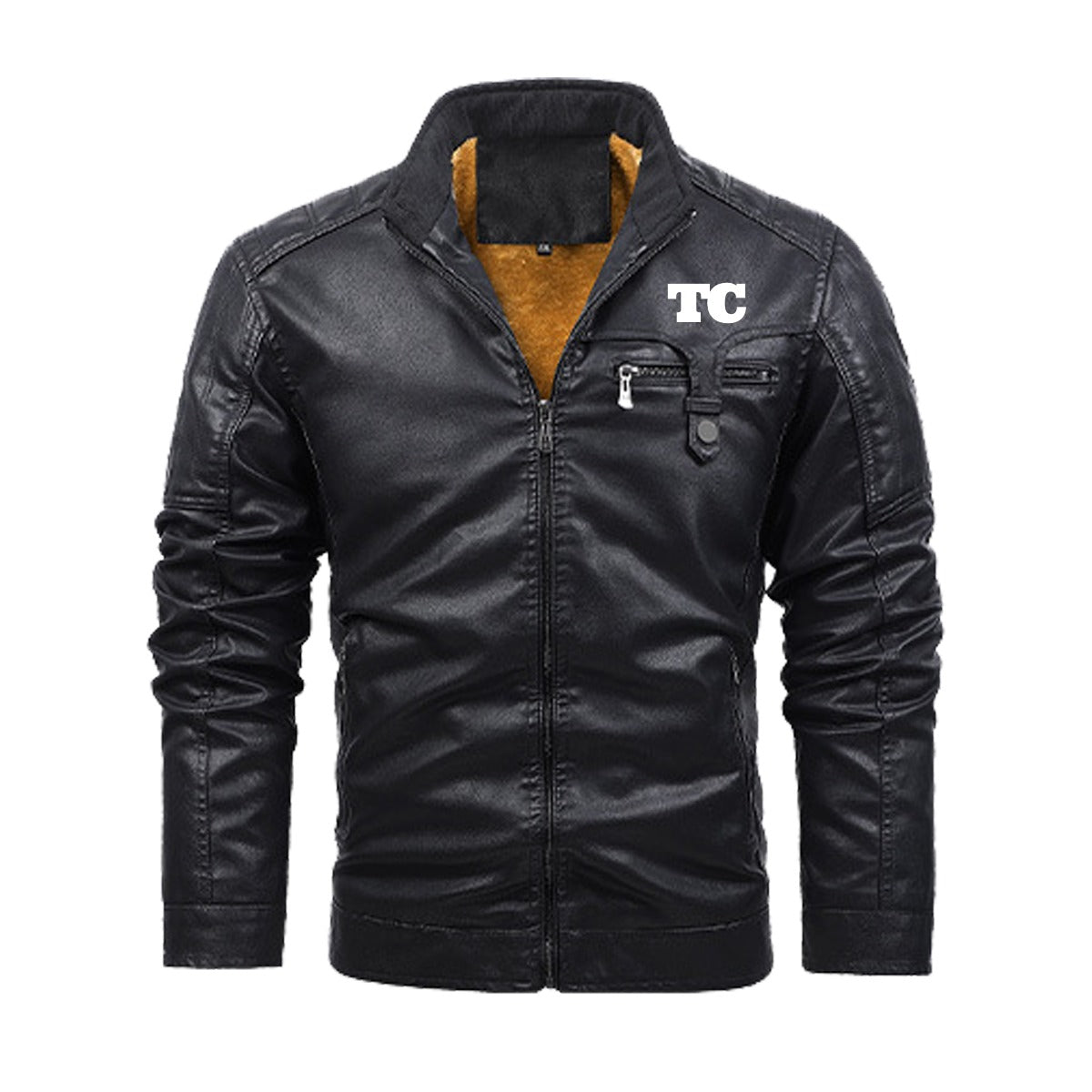 Plus Fleece Leather Jacket (DTF)