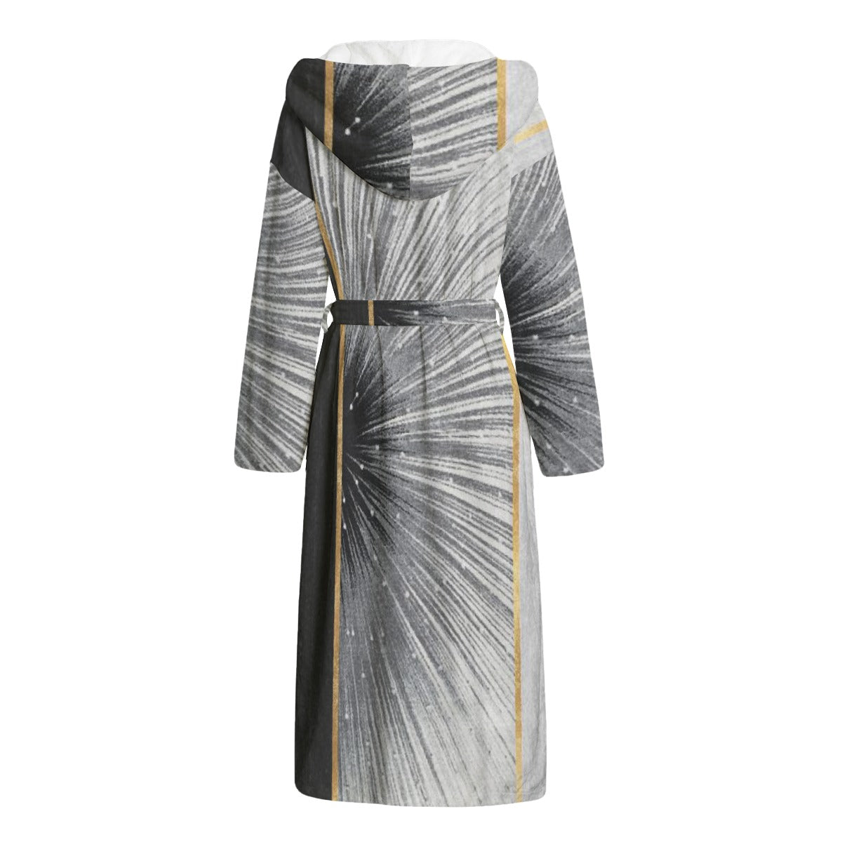 Unisex Flannel Hooded bathrobe