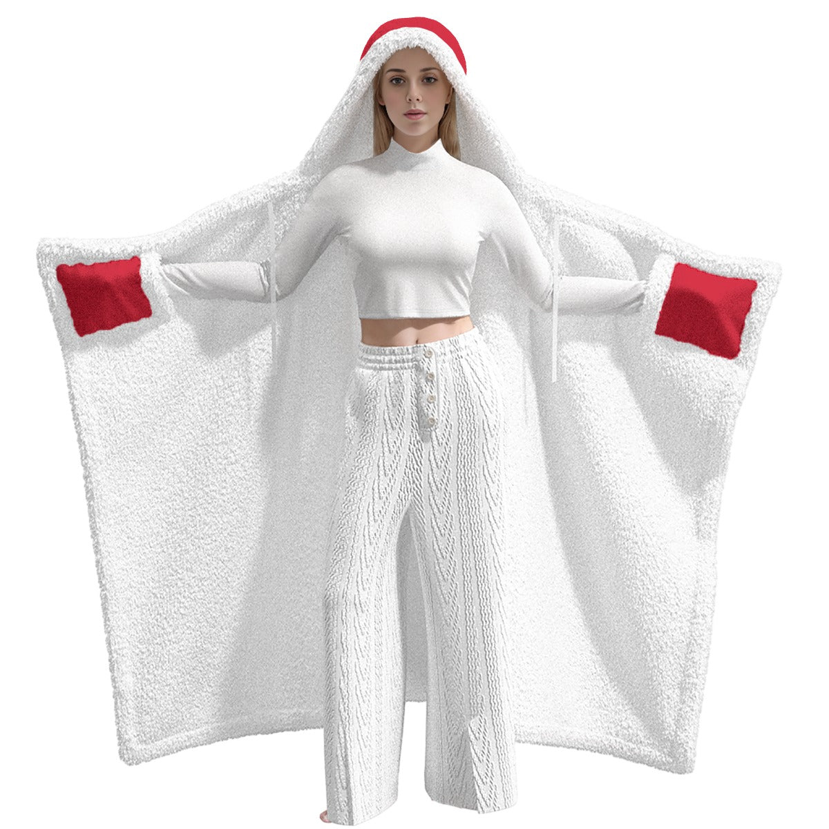 Unisex Wearable Hooded Blanket