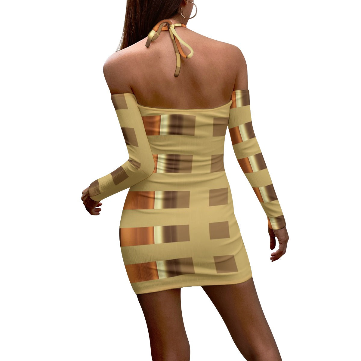 Women's Halter Lace-up Dress
