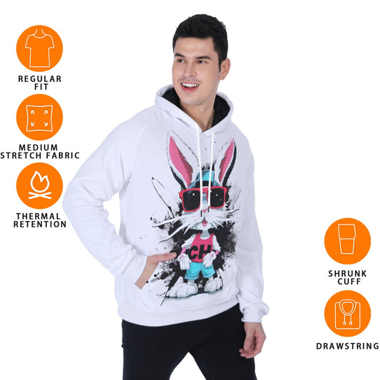 Men's Heavy Fleece Raglan Hoodie