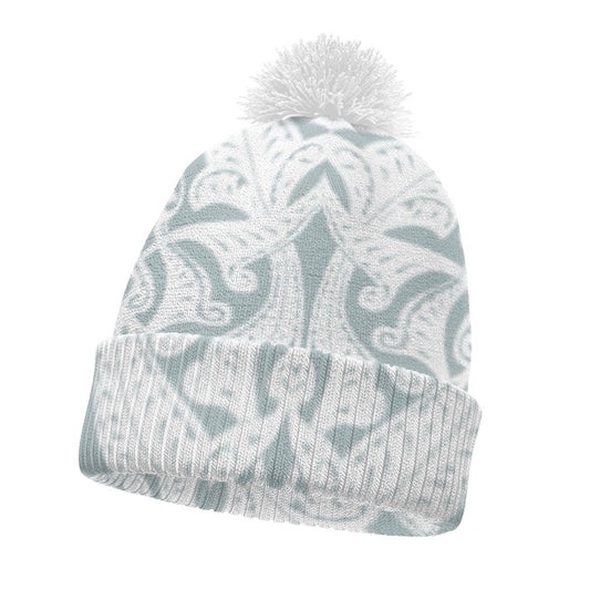 Knitted Hat With Pom-Pom