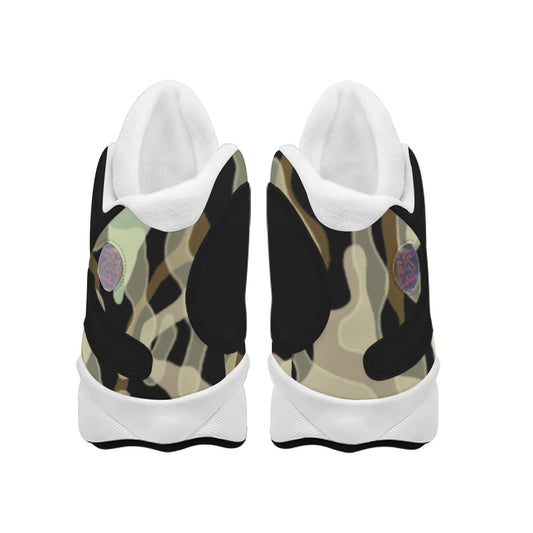 Men's Curved Basketball Shoes With Thick Soles