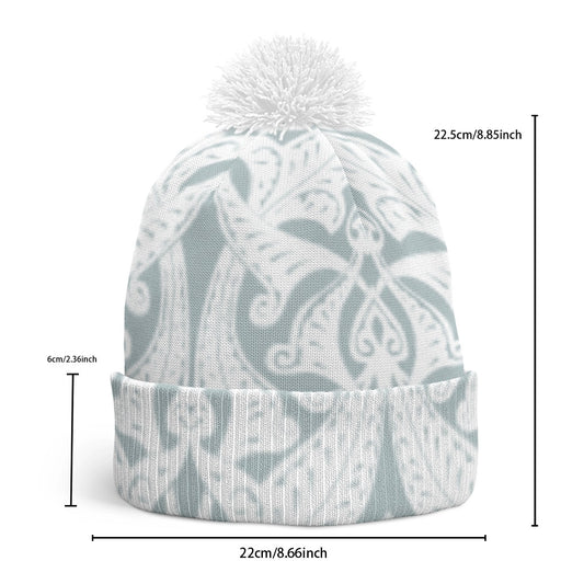 Knitted Hat With Pom-Pom