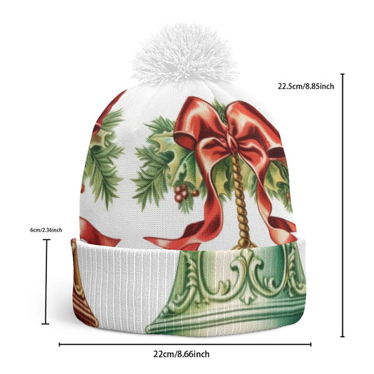 Knitted Hat With Pom-Pom