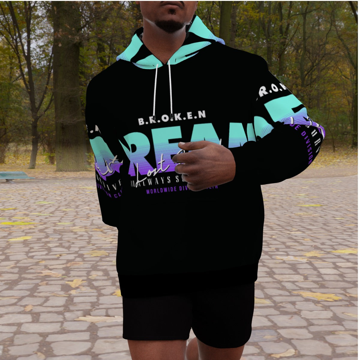 Men's Heavy Fleece Raglan Hoodie
