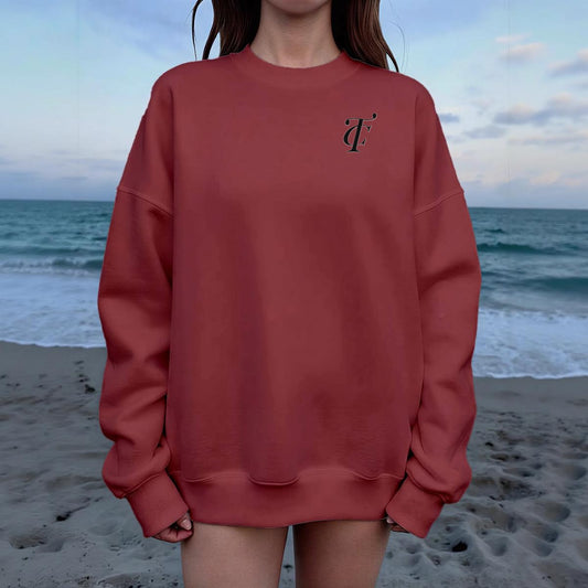 Women's Drop Shoulder Crew Neck Sweatshirt