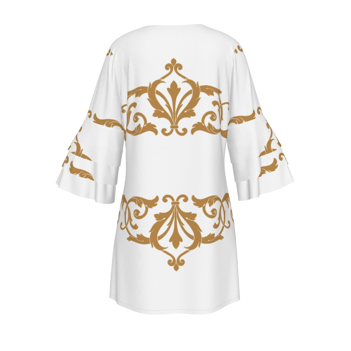 Women's Stacked Ruffle Sleeve Dress
