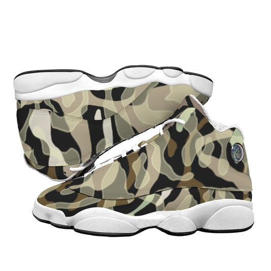 Men's Curved Basketball Shoes With Thick Soles