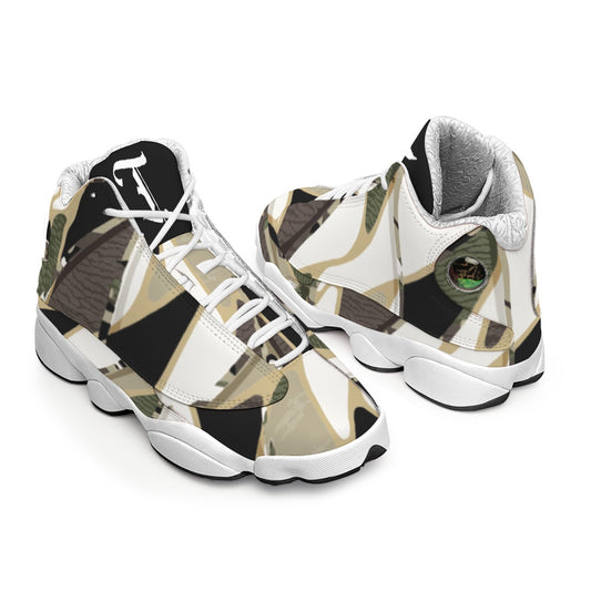 Men's Curved Basketball Shoes With Thick Soles