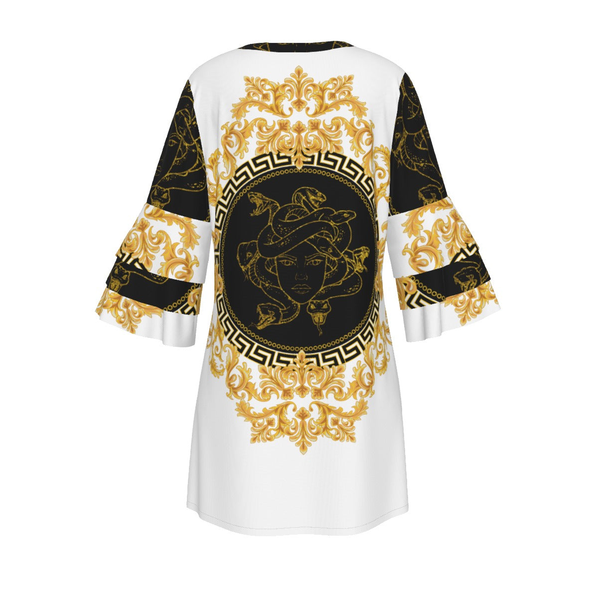 Women's Stacked Ruffle Sleeve Dress