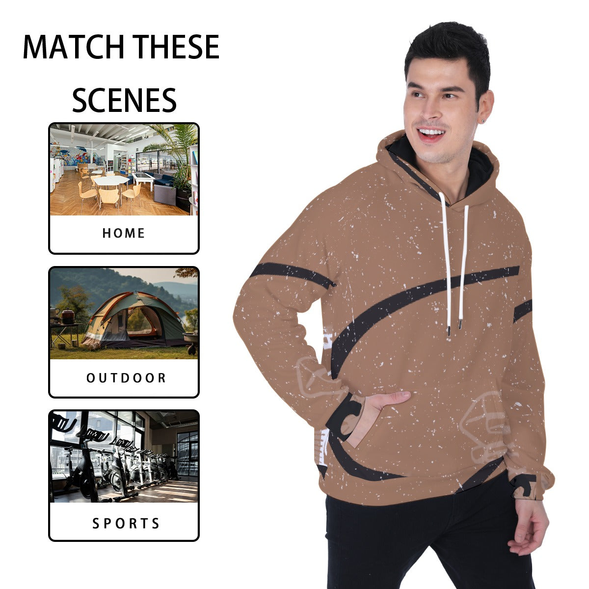 Men's Heavy Fleece Raglan Hoodie