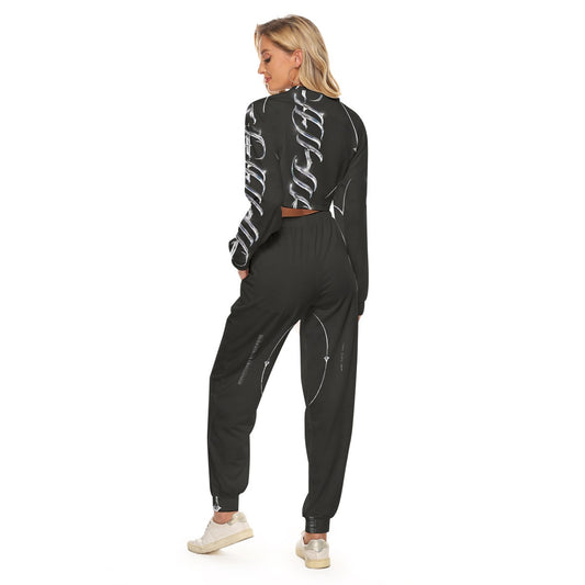 Women's Crop Sweatshirt Suit